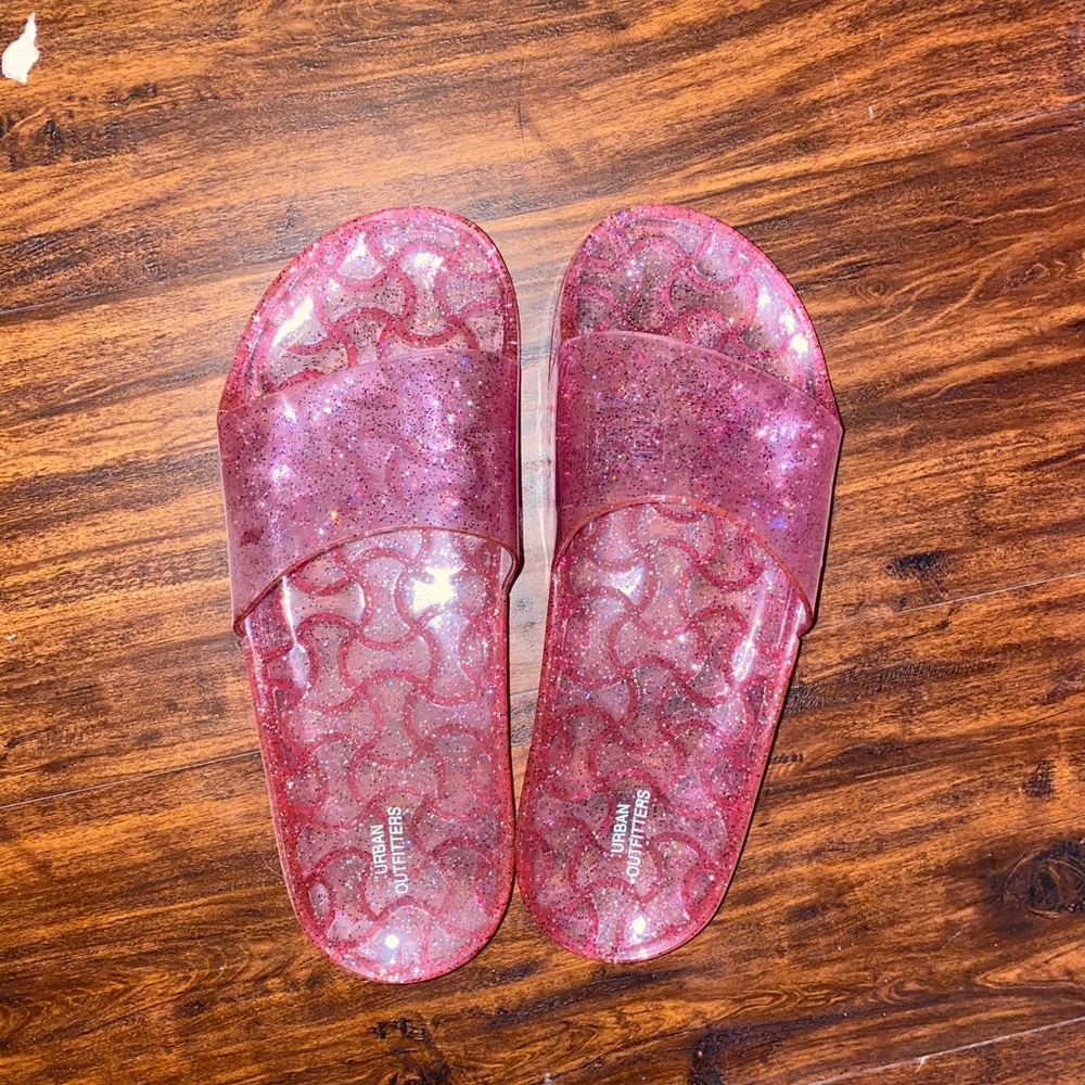 Urban Outfitters Pink Jelly Slides